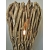 Lampa podłogowa z kawałków drewna 102cm